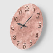 Arabisch getal White Copper Roos Gold Urban Concep Grote Klok (Hoek)