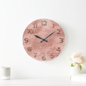 Arabisch getal White Copper Roos Gold Urban Concep Grote Klok (Huis)