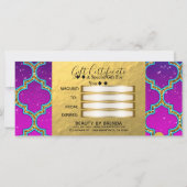 Arabisch Indiaas Marokkaans themakaartencertificaa (Achterkant)