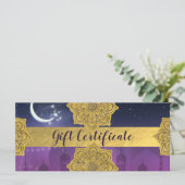 Arabisch Indiaas Marokkaans themakaartencertificaa (Staand voorkant)