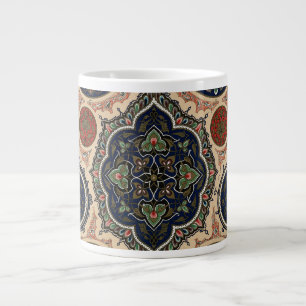 arabisch ingewikkeld retro patroon grote koffiekop