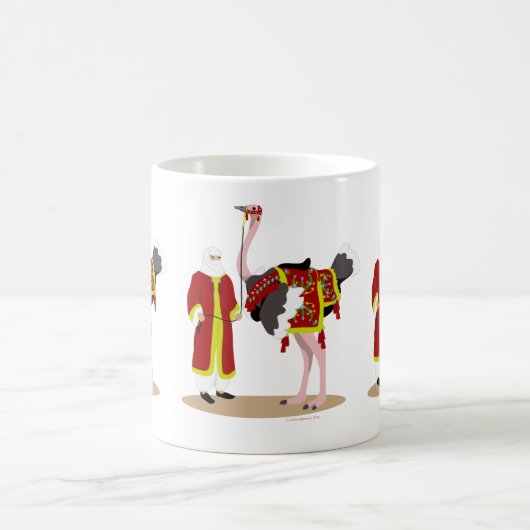 Arabisch inheems kostuum Ostrich Koffiemok (Center)