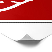 Arabisch Iraans stopteken (Perzisch script) Poster (Hoek)