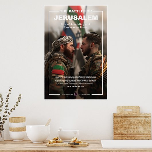 Arabisch-Israëlisch conflict Poster (Keuken)