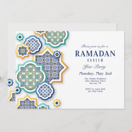 Arabisch Kaart (Voorkant / Achterkant)