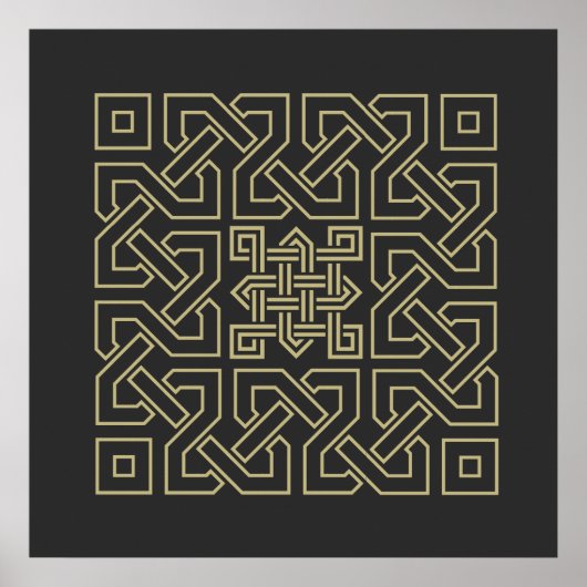 Arabisch kalligrafie-element symbool islamitische poster (Voorkant)