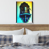 Arabisch koffiehouder canvas afdruk (Insitu (Slaapkamer))