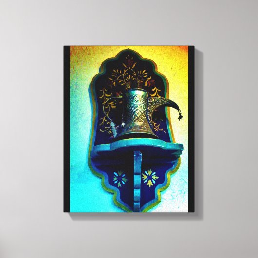 Arabisch koffiehouder canvas afdruk (Voorkant)