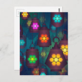 Arabisch lampje voor het Midden-Oosten Briefkaart (Voorkant / Achterkant)