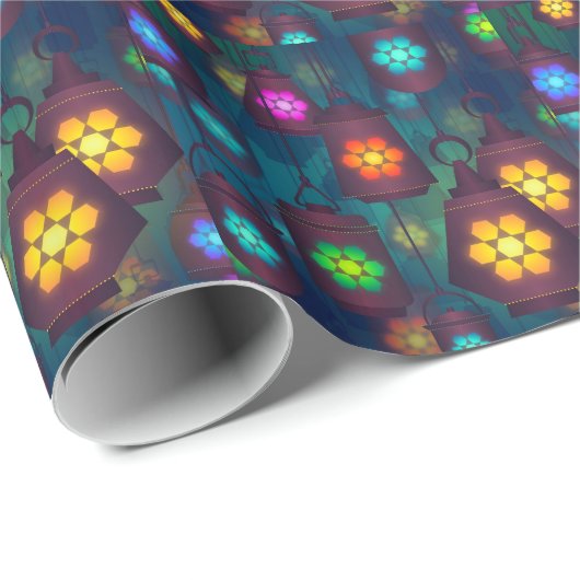 Arabisch lampje voor het Midden-Oosten Cadeaupapier (Rol Hoek)