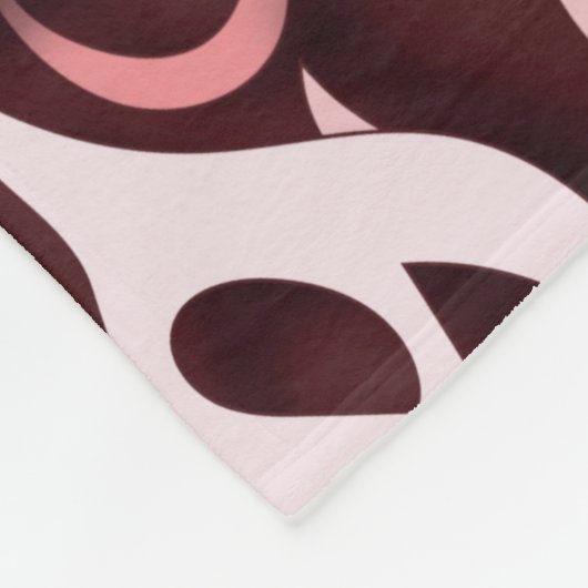 Arabisch Letters roos Fleece Deken (Hoek)