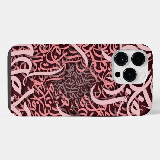 Arabisch Letters roos iPhone Hoesje (Achterkant horizontaal)