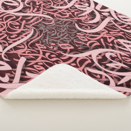 Arabisch Letters roos Sherpa Deken