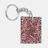 Arabisch Letters roos Sleutelhanger (Voorkant Links)