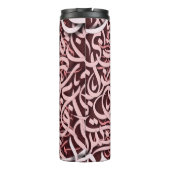 Arabisch Letters roos Thermosbeker (Achterkant)