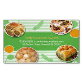 Arabisch Libanees gebak Magnetisch Visitekaartje (Voorkant)