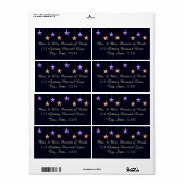 Arabisch lichtetiket etiket (Full Sheet)