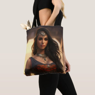 Arabisch meisje Oosterse schoonheid Tote Bag