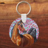 Arabisch met bloesems sleutelhanger (Voorkant)