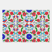 Arabisch Midden-Oosters Floral Keramisch Tegel Pat Inpakpapier Vel (Voorkant 2)