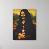 Arabisch Mona Lisa Canvas Afdruk (Voorkant)