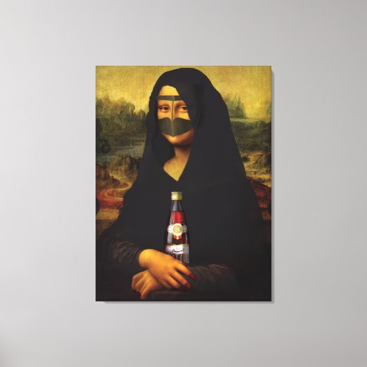 Arabisch Mona Lisa Canvas Afdruk (Voorkant)