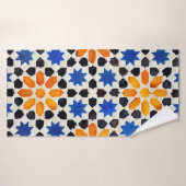 Arabisch mozaïek van tegels in Marokkaanse stijl,  Badhanddoek (Badhanddoek)