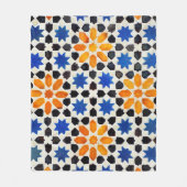 Arabisch mozaïek van tegels in Marokkaanse stijl,  Fleece Deken (Voorkant)
