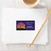 Arabisch Nachten Print Bruiloft Adres Label (Insitu)