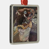 Arabisch Nights dansende meisje met spotprat Illus Metalen Ornament (Rechts)