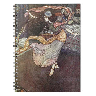 Arabisch Nights dansende meisje met spotprat Illus Notitieboek