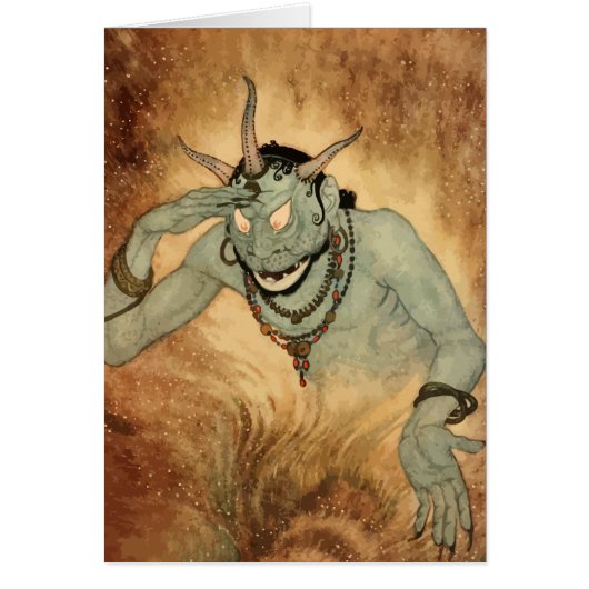 Arabisch Nights Genie van Edmund Dulac (Voorkant)