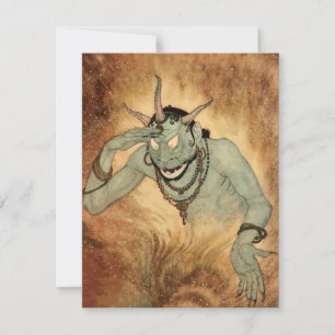 Arabisch Nights Genie van Edmund Dulac Kaart