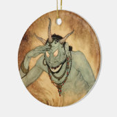 Arabisch Nights Genie van Edmund Dulac Keramisch Ornament (Links)
