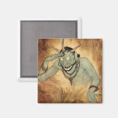 Arabisch Nights Genie van Edmund Dulac Magneet (Voorkant / Achterkant)