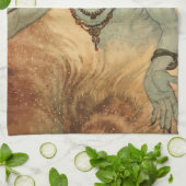 Arabisch Nights Genie van Edmund Dulac Theedoek (Gevouwen)