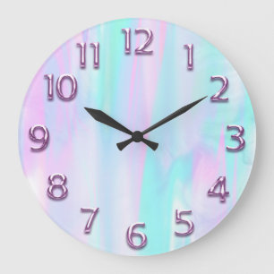 Arabisch nummer Roze holograaf Blauw deegsel Grote Klok