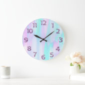 Arabisch nummer Roze holograaf Blauw deegsel Grote Klok (Huis)