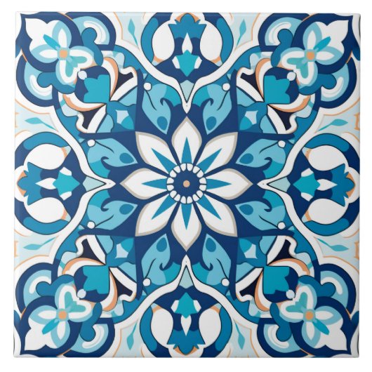Arabisch ontwerp gestileerde thema tegeltje (Voorkant)