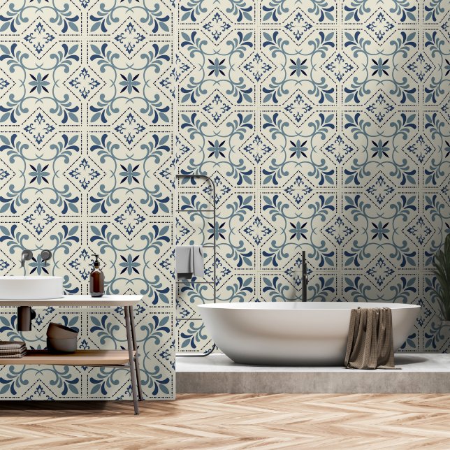 Arabisch Ottomaans motief Behang (Badkamer)