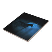 Arabisch paard en traine tegeltje (Zijkant)