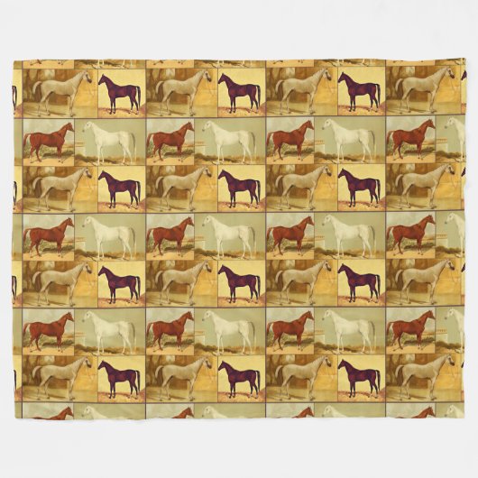  Arabisch paard Fleece Deken (Voorkant (Horizontaal))