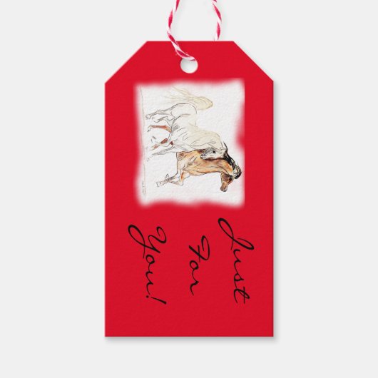 Arabisch Paard Gift Labels Cadeaulabel (Voorkant)