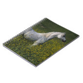 Arabisch paard in bloemen notitieboek (Linkerzijde)