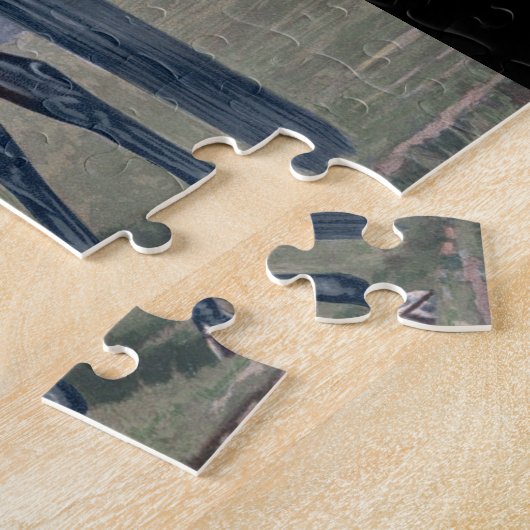 Arabisch paard in een veld legpuzzel (Zijkant)