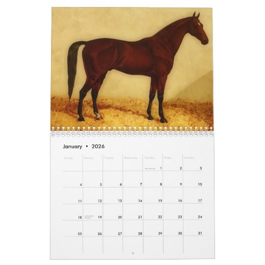  Arabisch paard Kalender (Jan 2026)