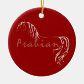 Arabisch paard keramisch ornament (Voorkant)