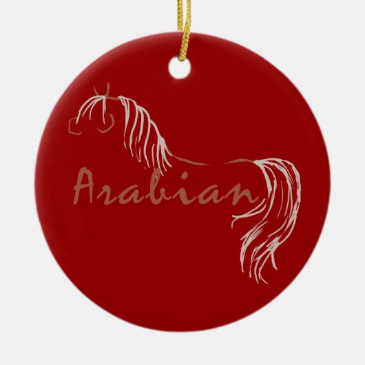 Arabisch paard keramisch ornament (Voorkant)