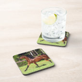 Arabisch paard met vlucht 2 onderzetter (Rechterzijde)