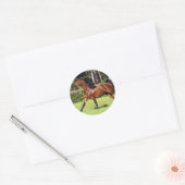 Arabisch paard met vlucht 2 ronde sticker (Envelop)